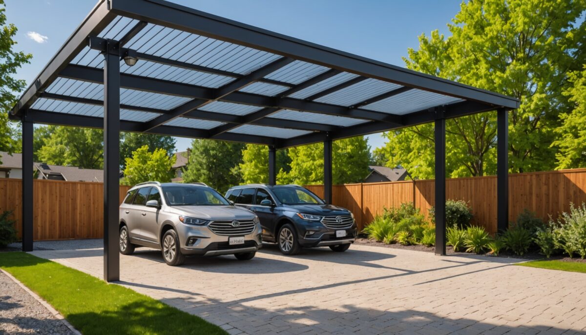 Carport solaire personnalisé : bois ou acier, quel matériau choisir pour un projet écoresponsable ?