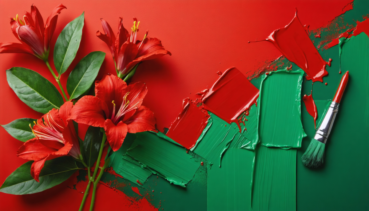 découvrez comment les couleurs complémentaires du rouge peuvent magnifier vos créations avec des combinaisons éclatantes et harmonieuses.