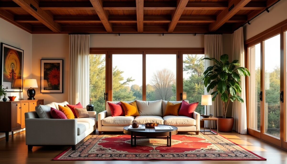 Comment sublimer un plafond entre poutres : idées décoratives et conseils pratiques