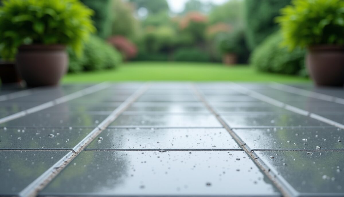 Combien de temps met à sécher un joint de carrelage extérieur sous la pluie ?