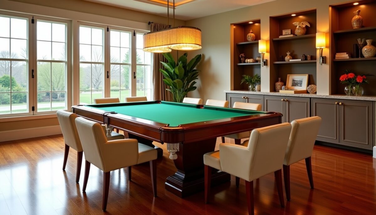 Astuces pour intégrer harmonieusement un billard convertible dans votre salle à manger