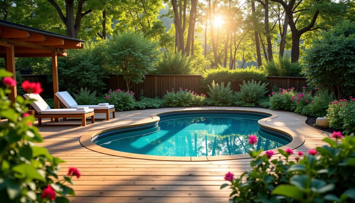 Piscine bois semi-enterrée : l'atout charme pour transformer votre jardin en oasis de détente